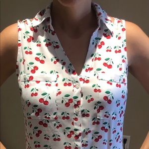 The express portofino shirt sleeveless small